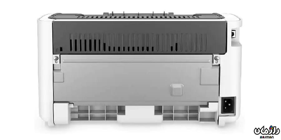 backview HP Laser Jet Pro M12a