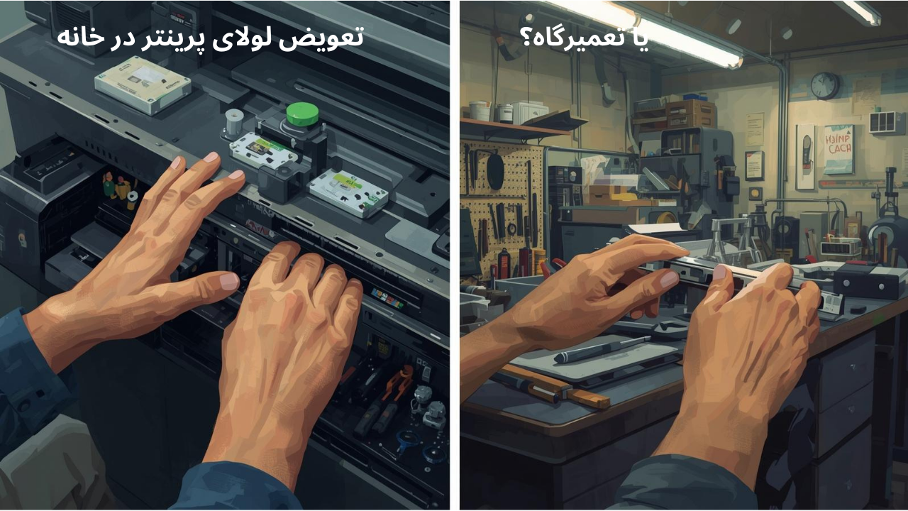 تعویض لولای پرینتر در خانه یا تعمیرگاه؟ تعویض لولای پرینتر در خانه یا تعمیرگاه؟