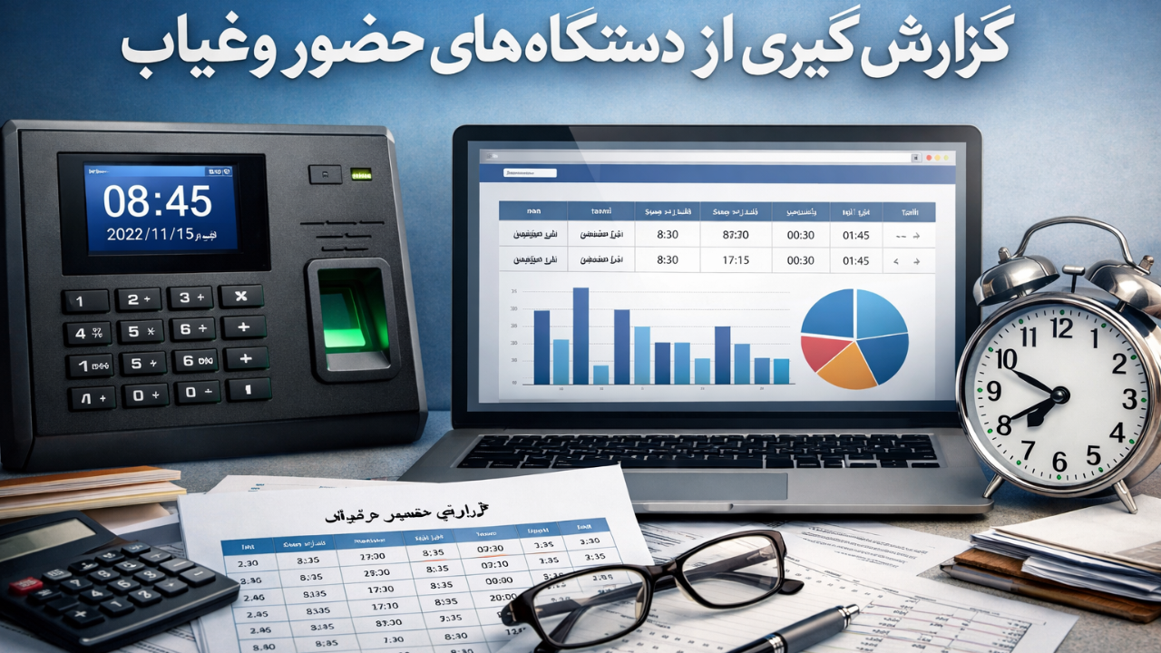 گزارش‌گیری از دستگاه‌های حضور و غیاب