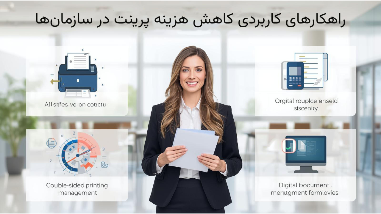 راهکارهای کاربردی کاهش هزینه پرینت در سازمان‌ها