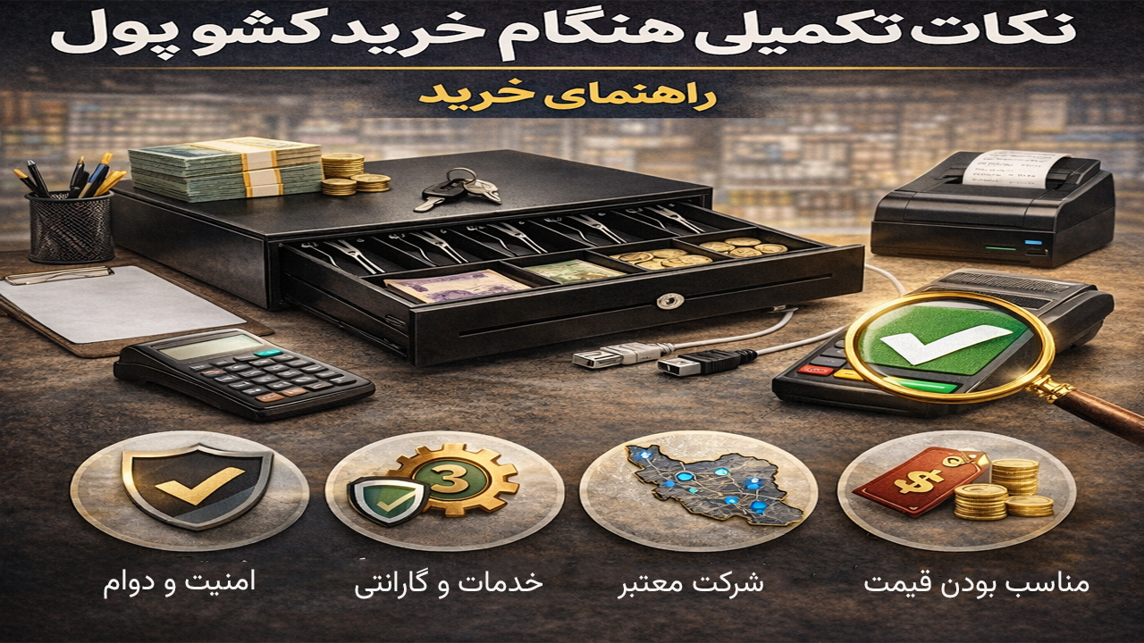 نکات تکمیلی هنگام خرید کشو پول نکات تکمیلی هنگام خرید کشو پول
