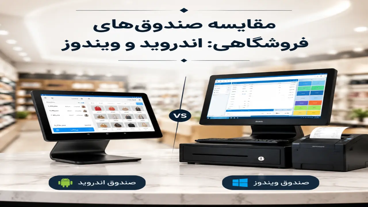 مقایسه صندوق فروشگاهی اندرویدی و ویندوزی