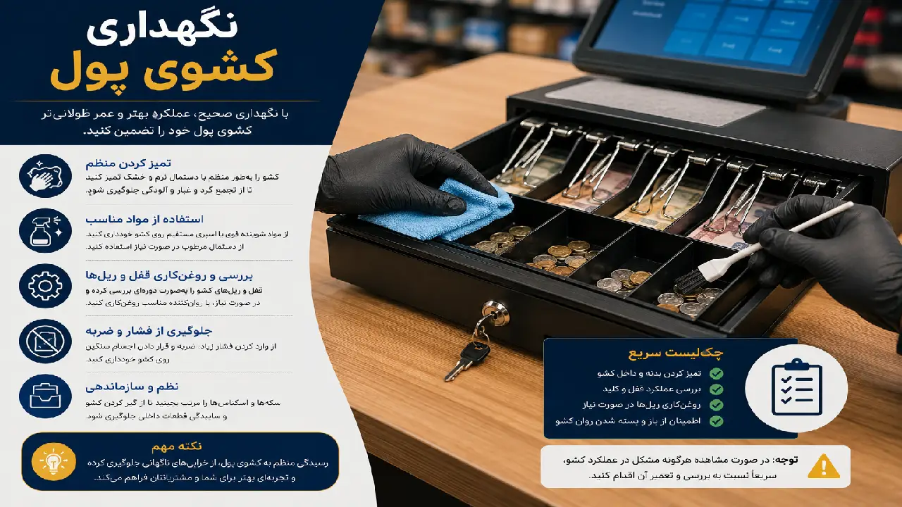 نگهداری کشوی پول