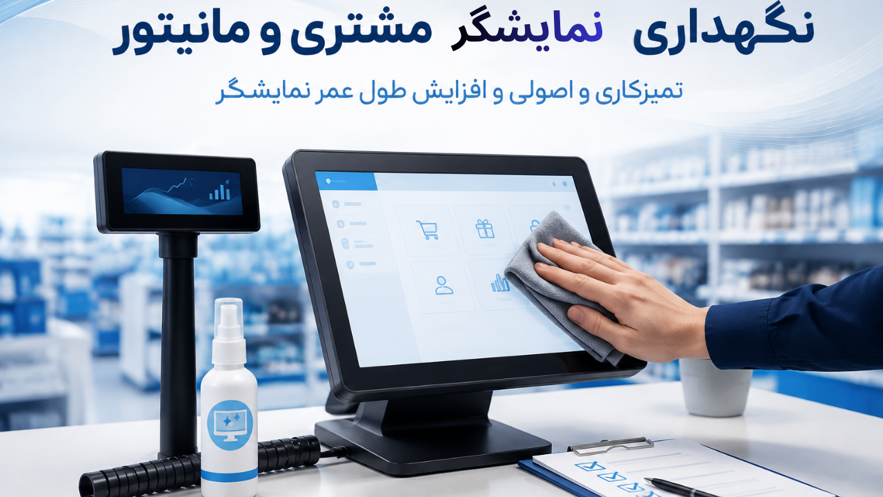 نگهداری نمایشگر مشتری و مانیتور