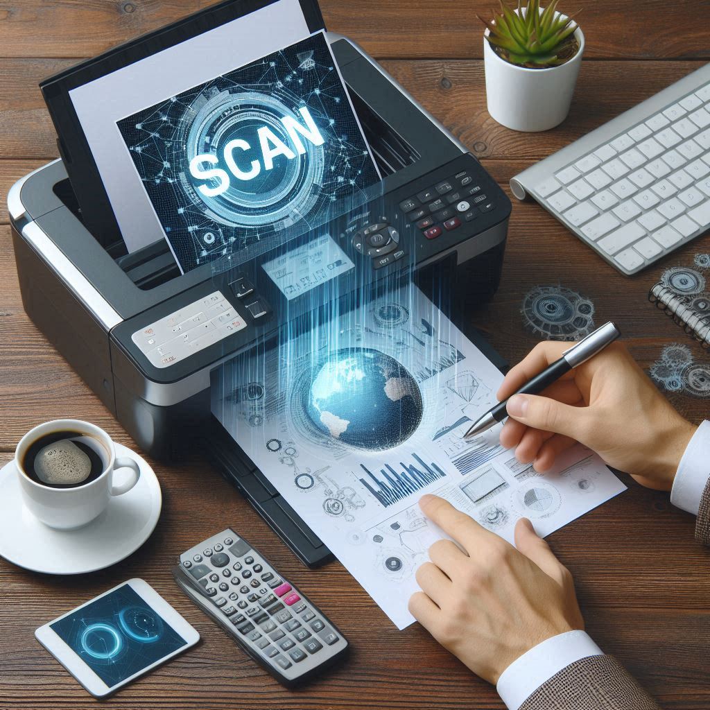 آموزش اسکن گرفتن با پرینتر چندکاره